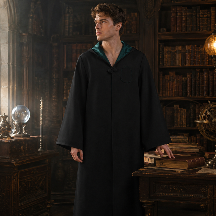 Wizard House Robe Costume with Tie Halloween Cosplay