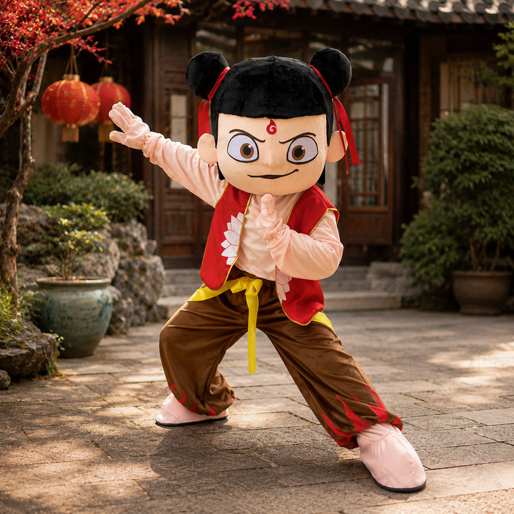Nezha Warrior Boys Mascot Costume Halloween Cosplay