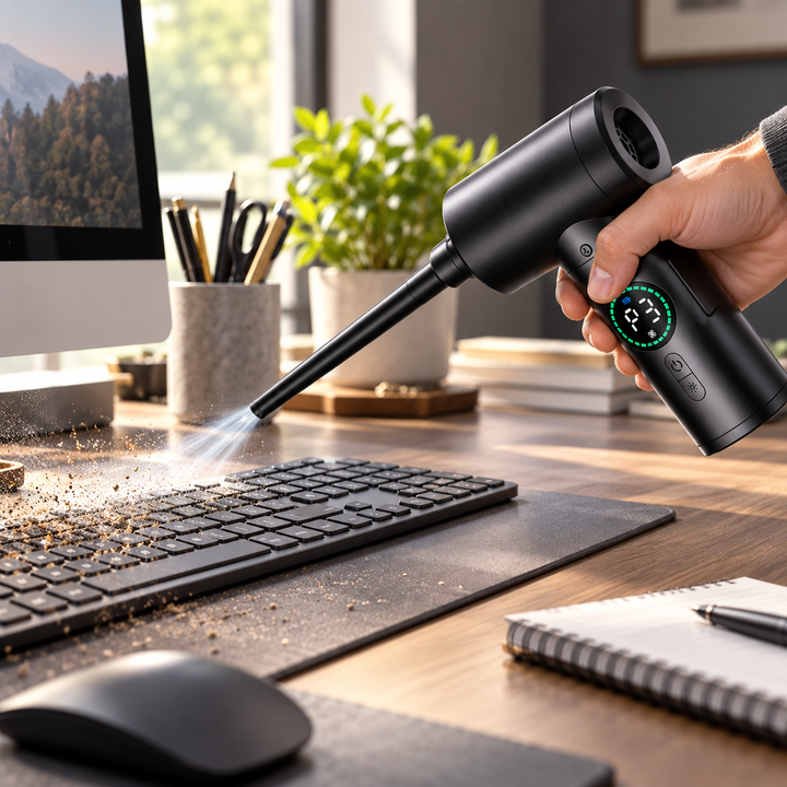 2 in 1 Portable Vacuum Cleaner Blower Cordless 7500mAh LED