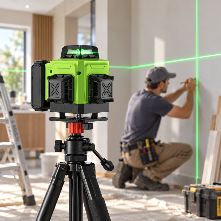 16 Line 4D Laser Level Self Levelling Green Beam for DIY and Building