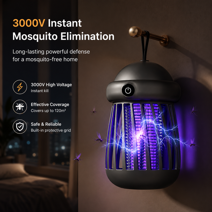 Electric Shock Mosquito Killer USB Rechargeable Insect Repellent