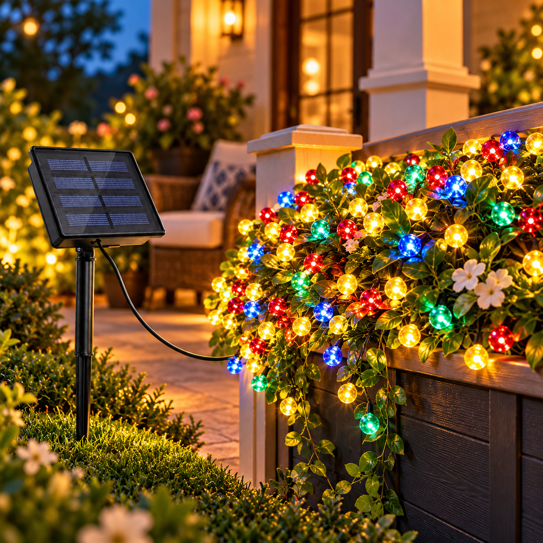 300 LED Solar Fairy Lights Warm White Outdoor Garden Lights