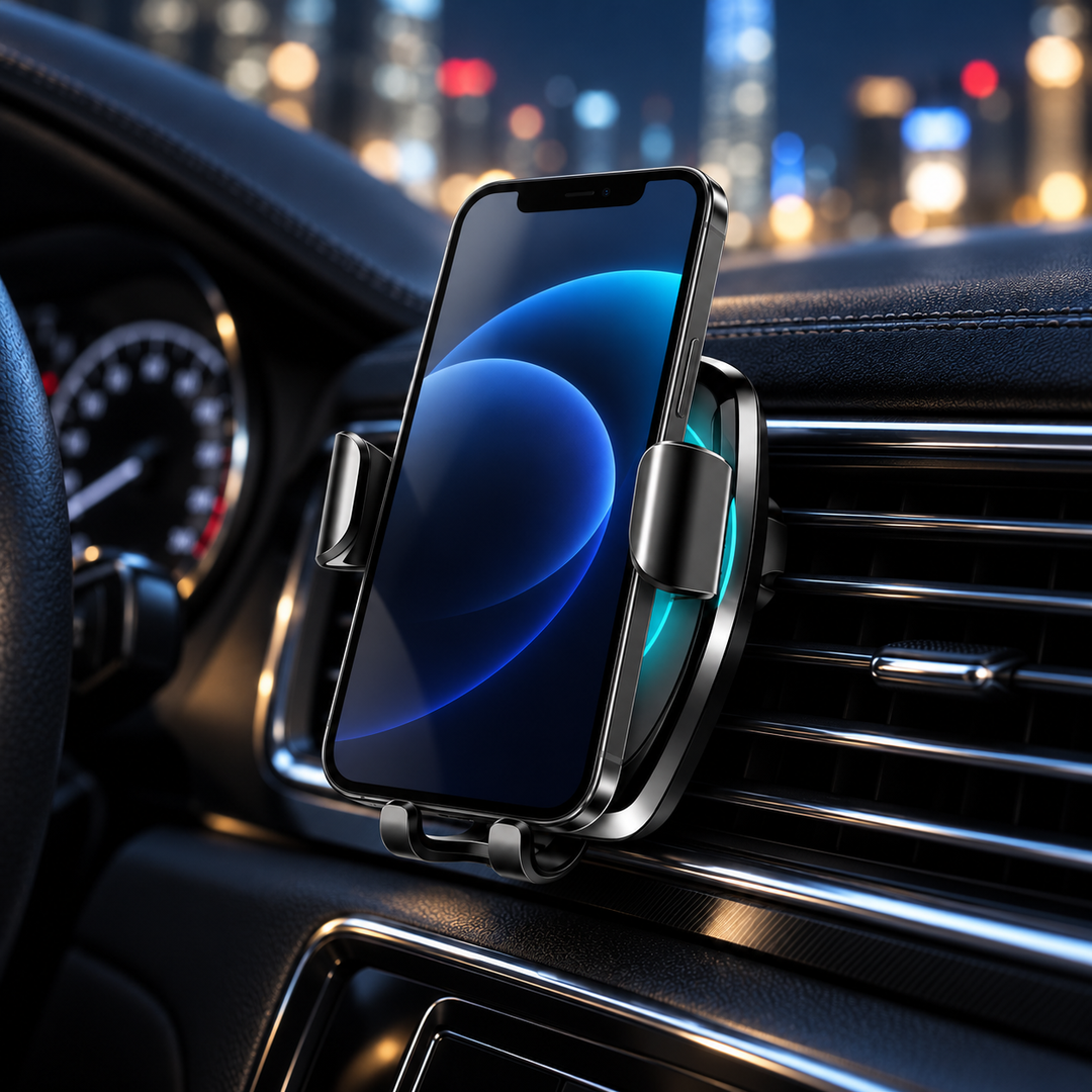 Wireless Car Charger and Phone Mount Fast Charging