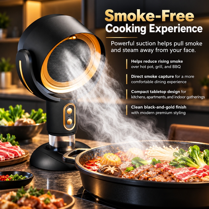 Portable Range Hood Rechargeable Kitchen Exhaust Extractor Fan