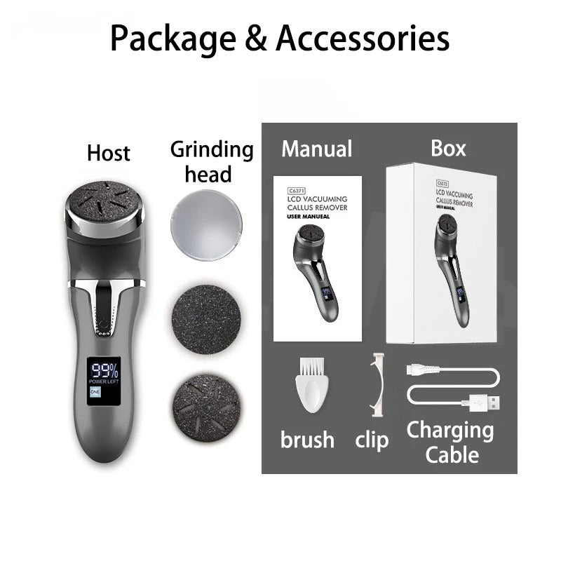 Rechargeable Electric Callus Remover Pedicure Foot Care Device