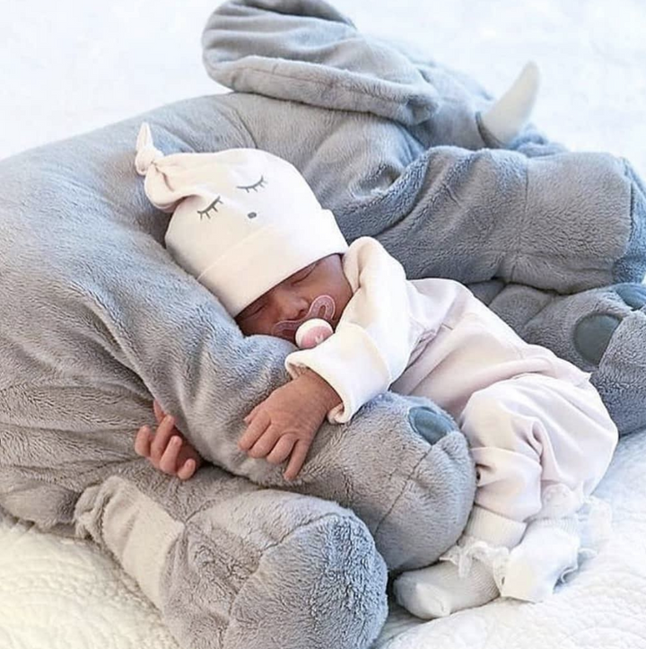 Elephant Shaped Plush Baby Pillow Cushion