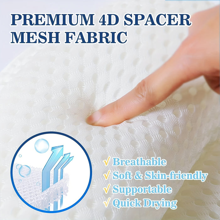 Bath Pillow Mesh Cushion Ergonomic Spa Support for Bathtub