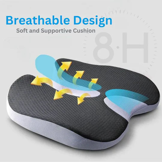 Memory Foam Ergonomic Car Seat Cushion Pad Support Pillow