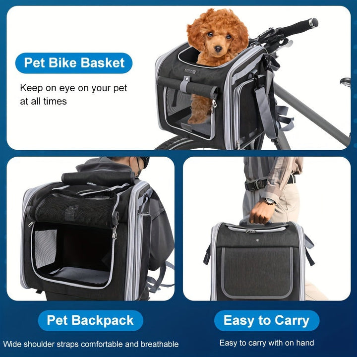 Expandable Pet Carrier Bike Basket