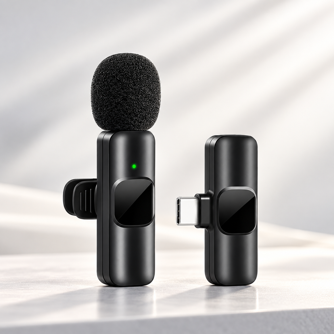 Mini Wireless Lavalier Microphone for Phone Content Creators