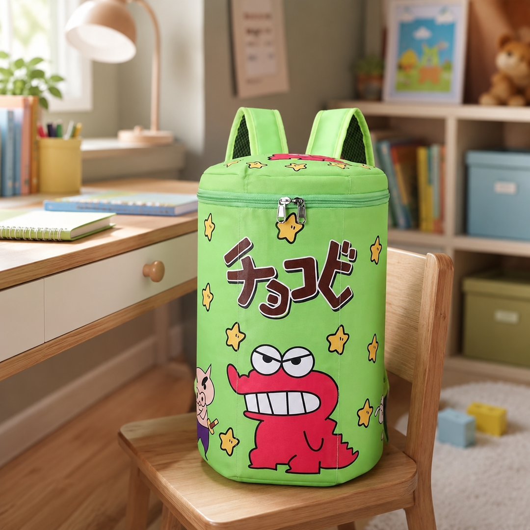 Crayon Shin-chan Kids Cylindrical School Backpack