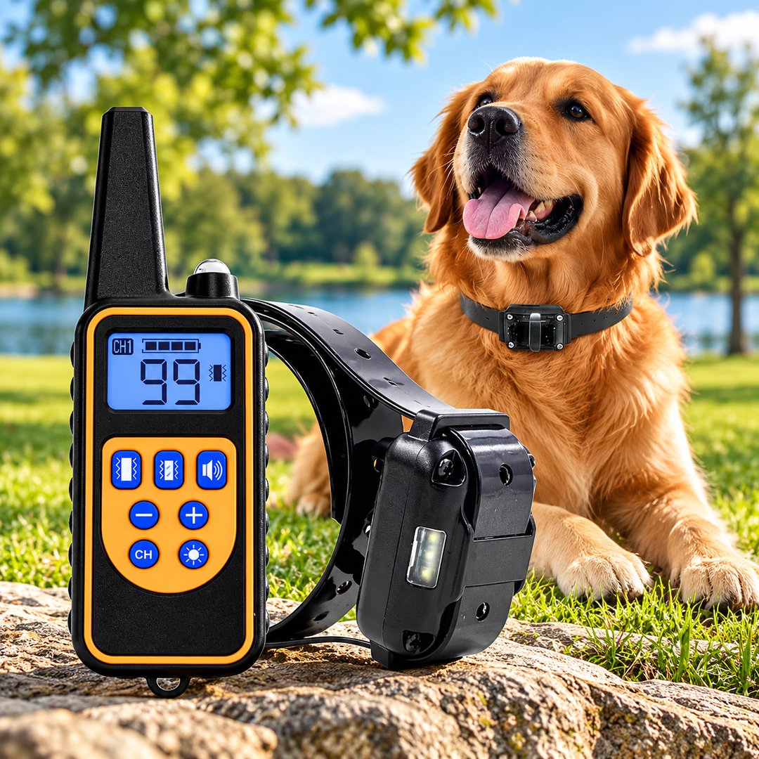 800M Rechargeable Electric Dog Training Collar Waterproof with Remote
