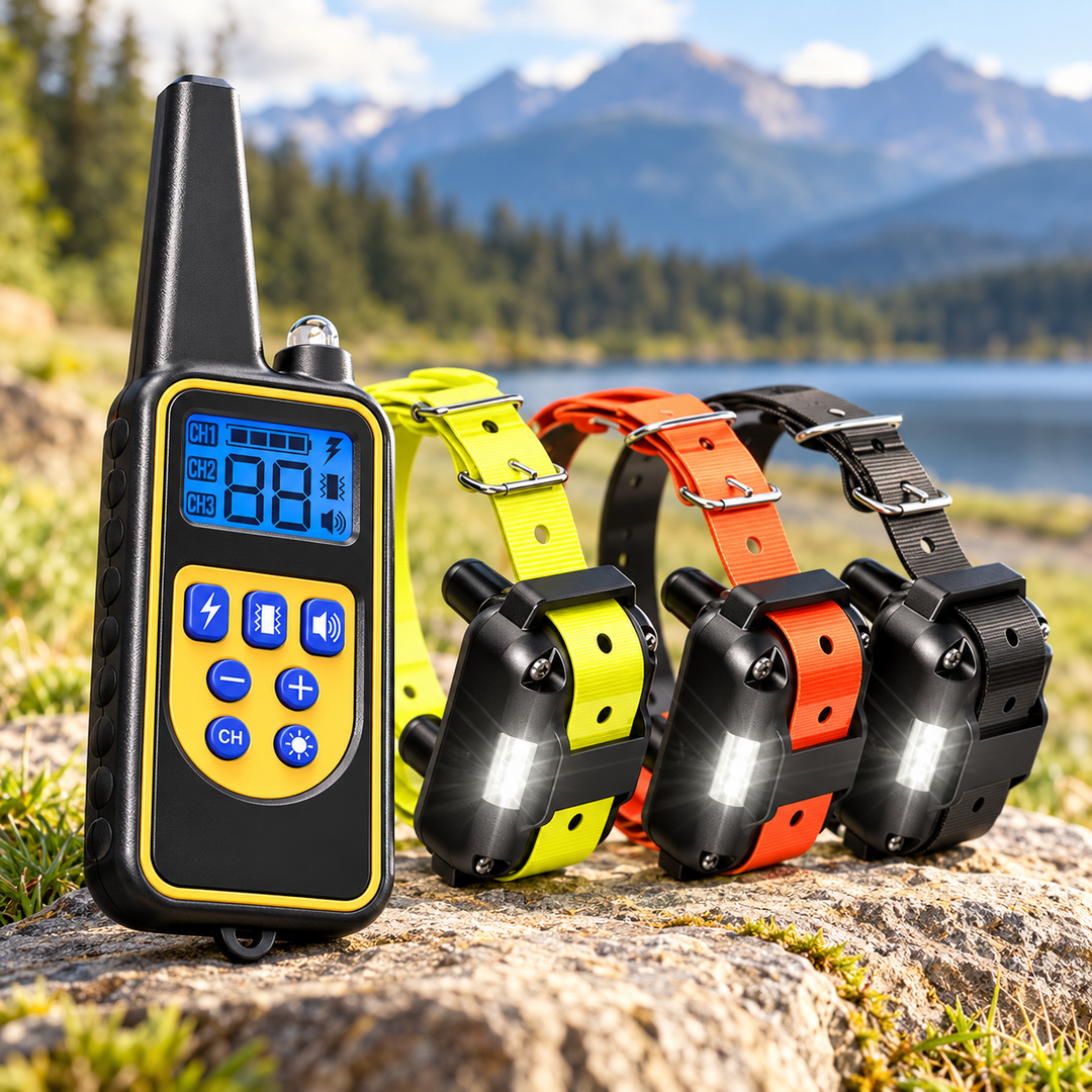 Waterproof Electric Dog Training Collar with Remote Control