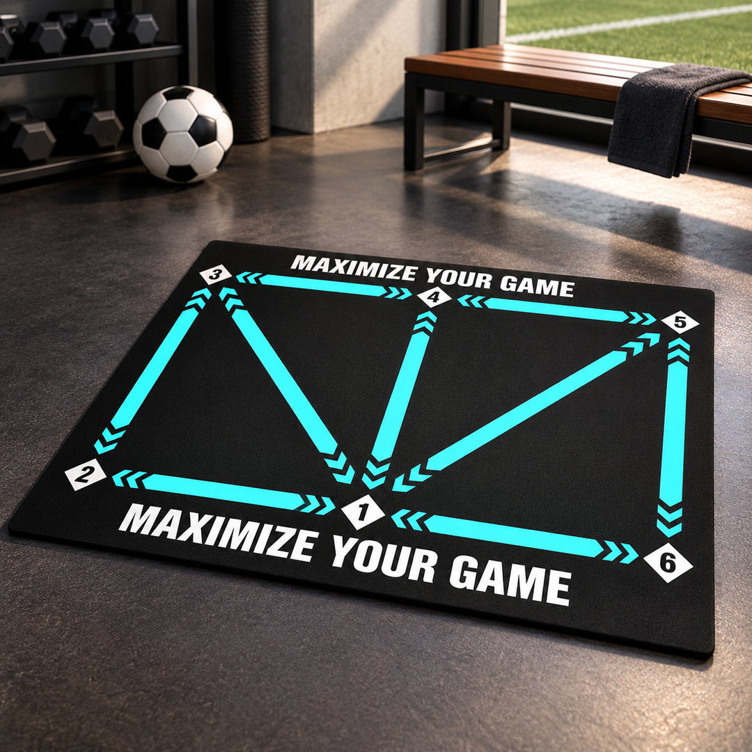 Football Training Mat Anti Slip 2x2m Skills Video Program
