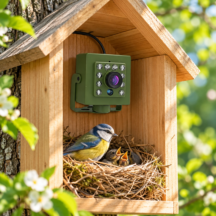 Bird Box Camera WiFi Waterproof Outdoor Wildlife Nest Camera