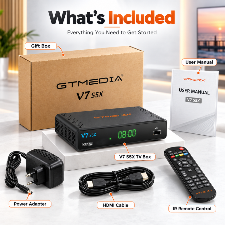 Freeview Recorder Box HD TV Receiver with Built In Free Channels