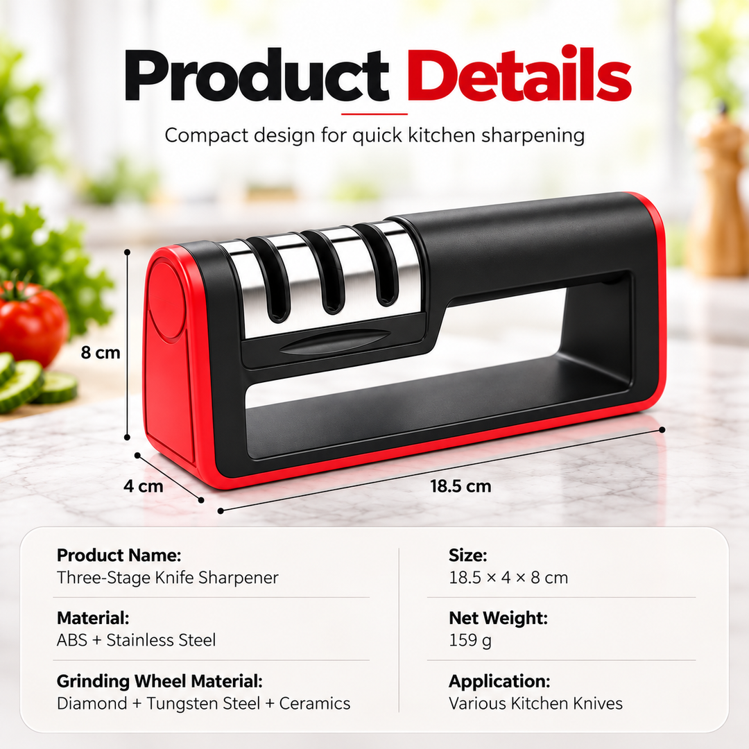 Electric Knife Sharpener 2 Stage Kitchen Blade Sharpening Tool
