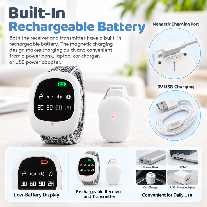 Wireless Bedwetting Alarm Enuresis Trainer for Children Night Training