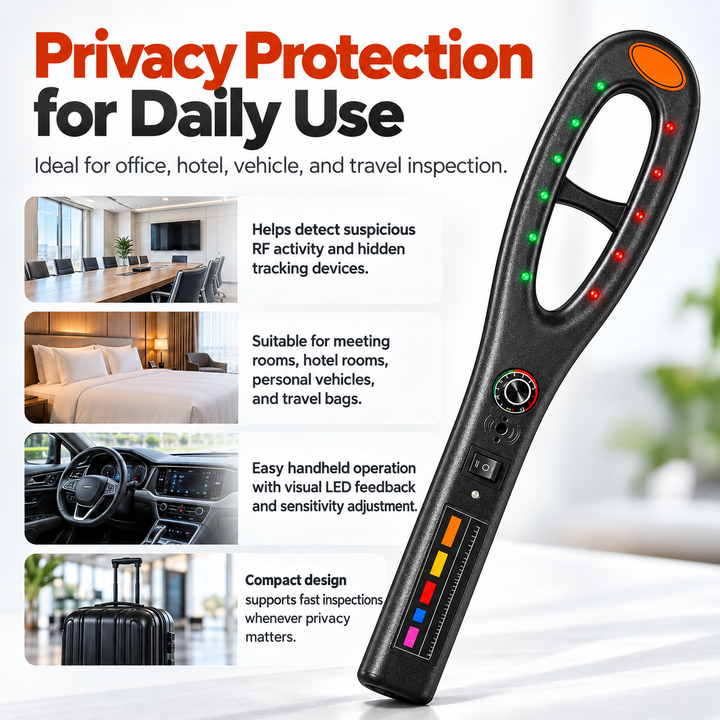 GPS Tracker Detector Anti Spy Bug Finder Hidden Device Sweeper