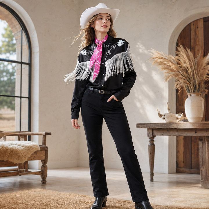 Western Cowgirl Costume Set Adults Halloween Cosplay