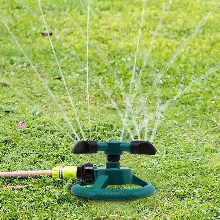 Rotating Circular Patio Sprinkler for Lawn and Garden Watering