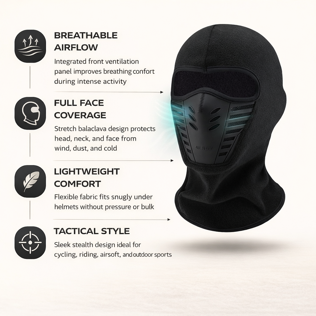 Winter Thermal Balaclava Face Mask for Motorbike &amp; Bicycle Riding