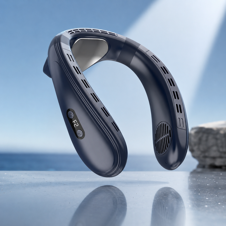 Bladeless Neckband Personal Cooling Fan Wearable Hands-Free Fan