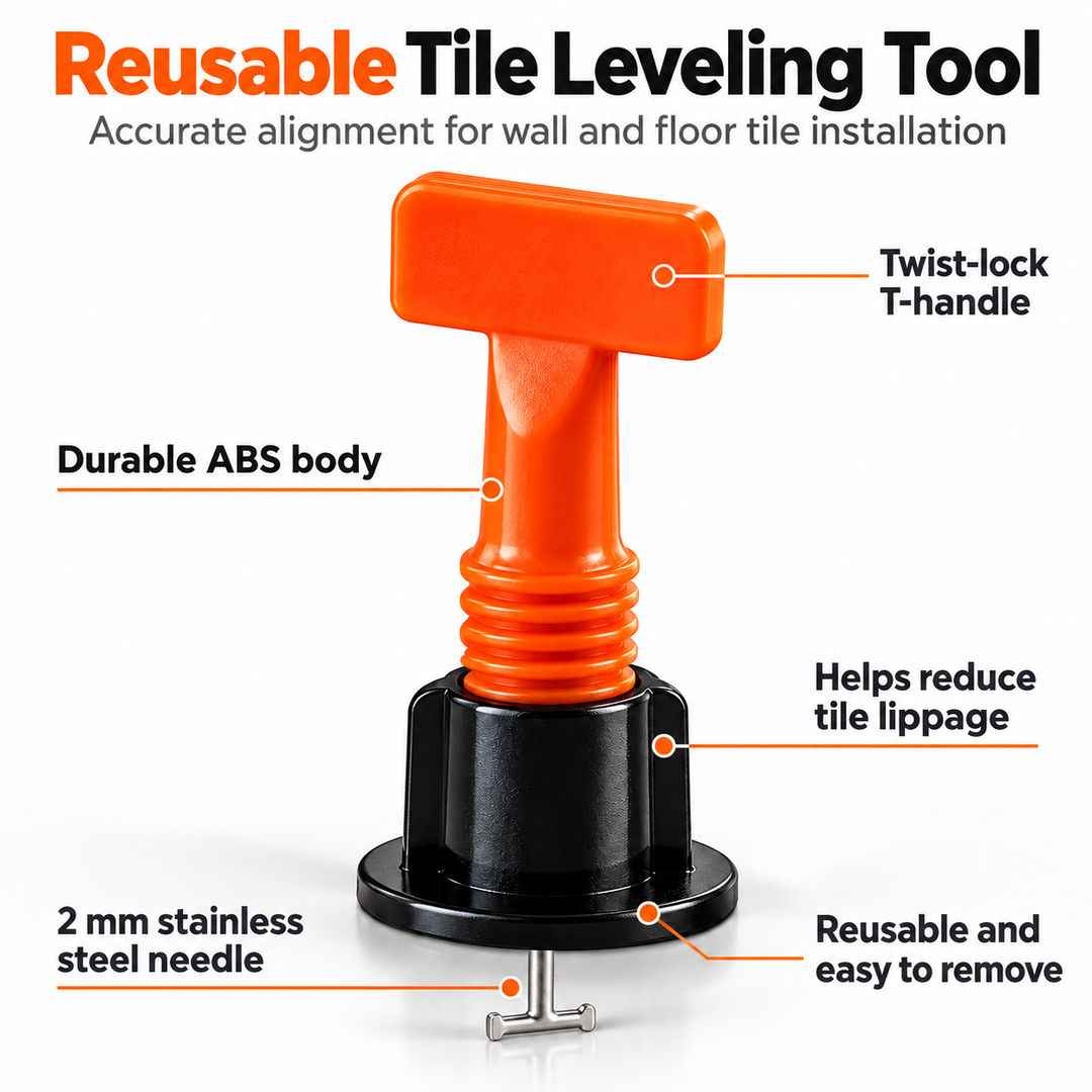 Reusable Tile Levelling System 50Pcs Alignment Spacers Flooring