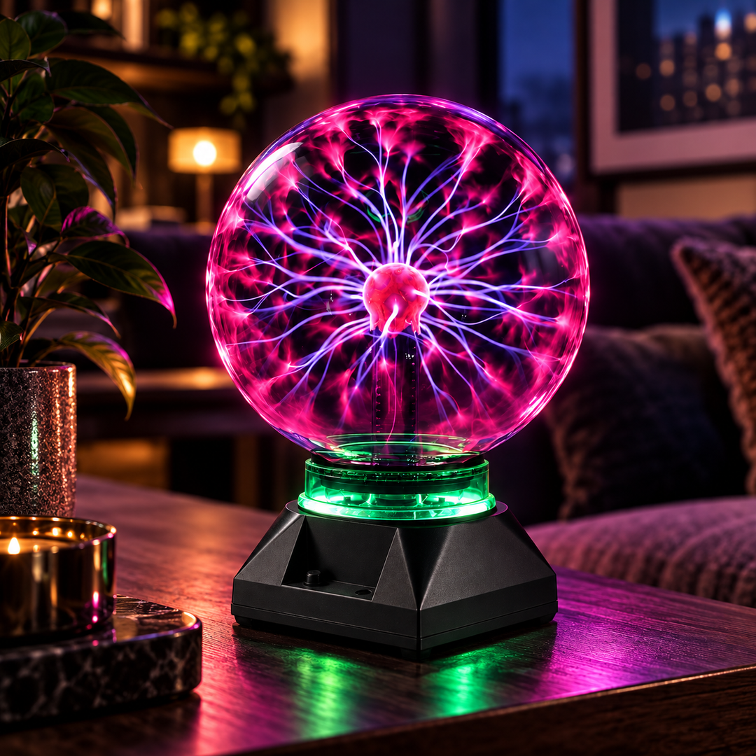 Plasma Globe Light Touch Activated LED Orb for Home Decor