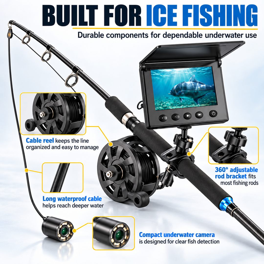 Underwater Fishing Camera HD Video Fish Finder for Ice Sea Lake