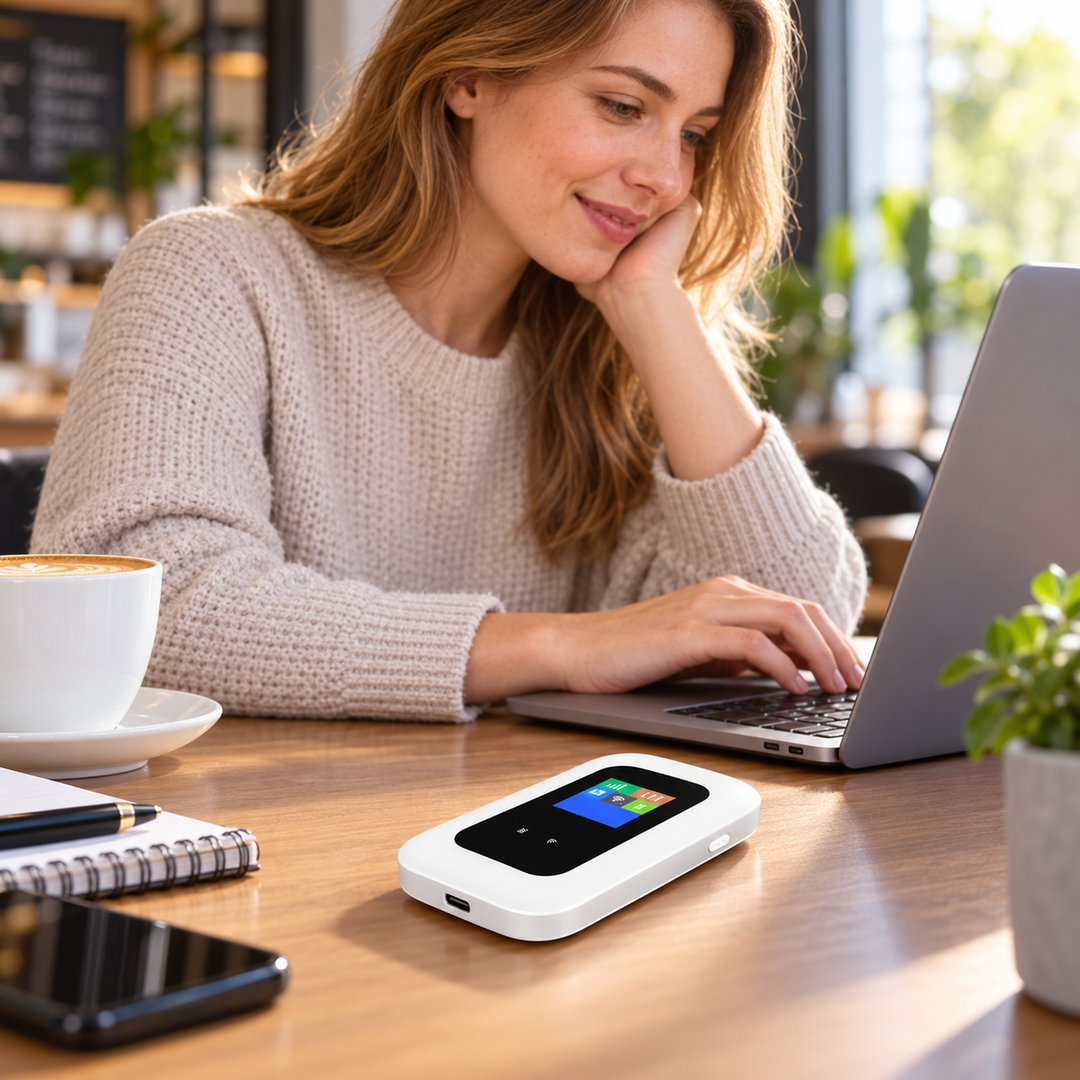 Portable 5G Wi-Fi Router Secure High Speed for Travel