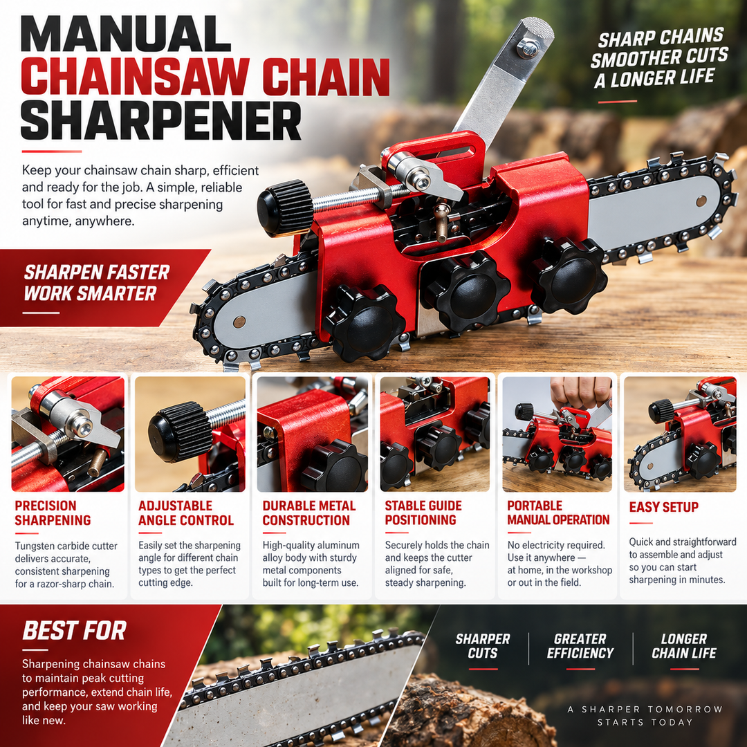 Chainsaw Chain Sharpener Tool Portable Fast Sharpening Kit