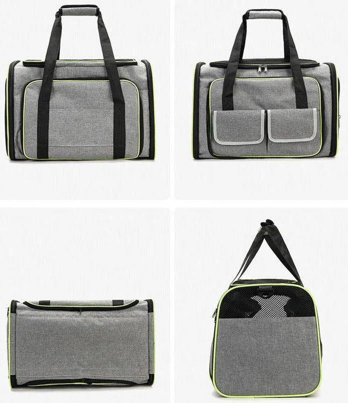 Foldable Pet Carrier Backpack Travel Bag