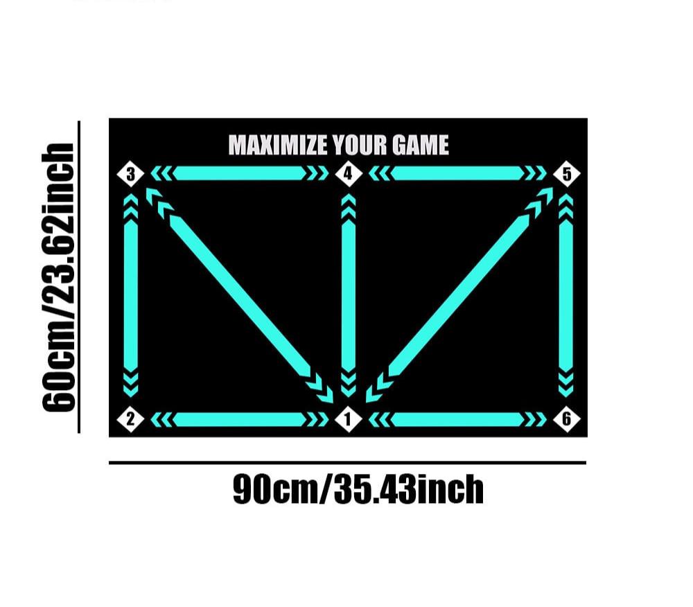 Football Training Rectangular Exercise Floor Mat