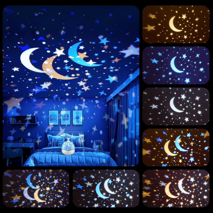 LED Galaxy Star Projector Night Light Lamp for Bedroom