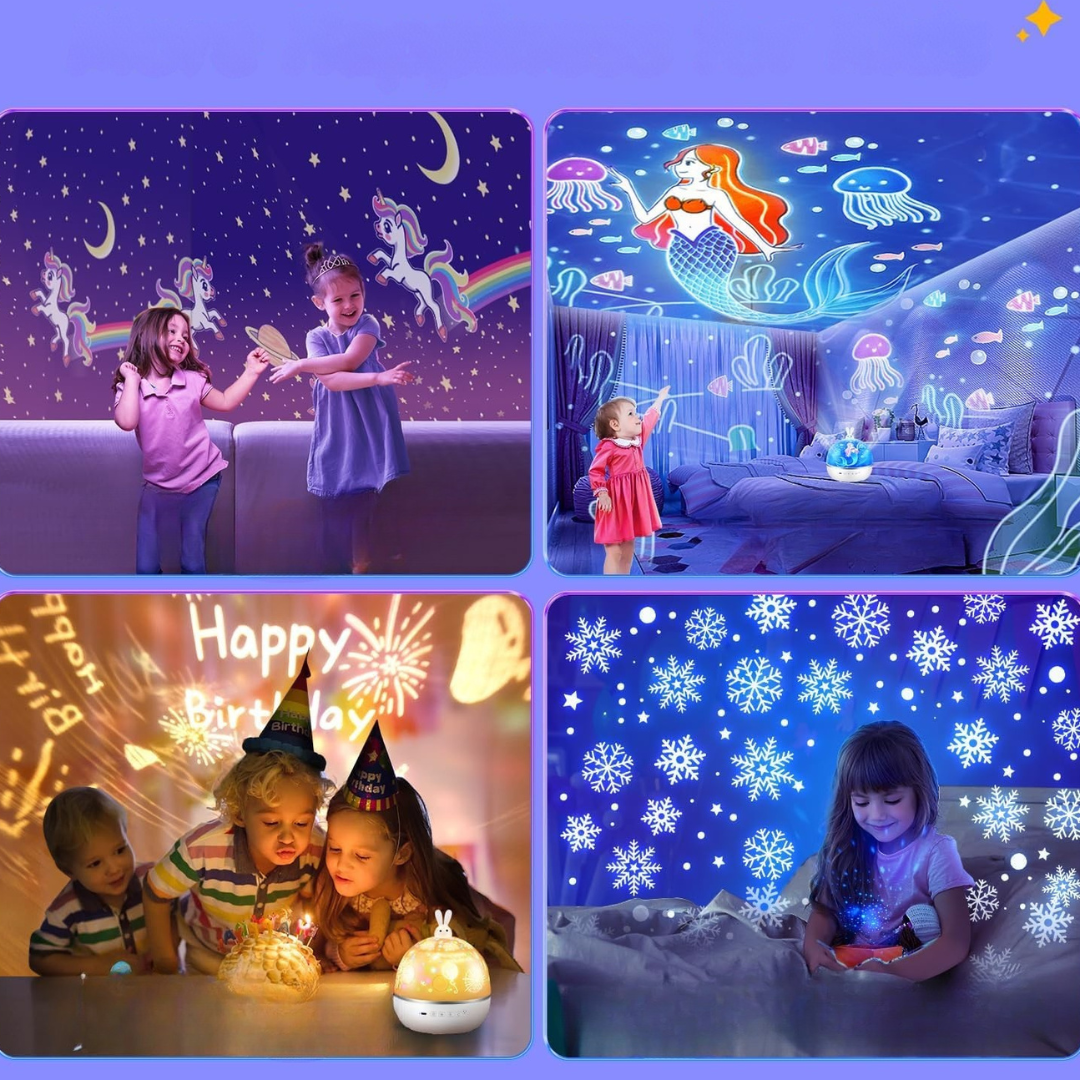 LED Galaxy Star Projector Night Light Lamp for Bedroom