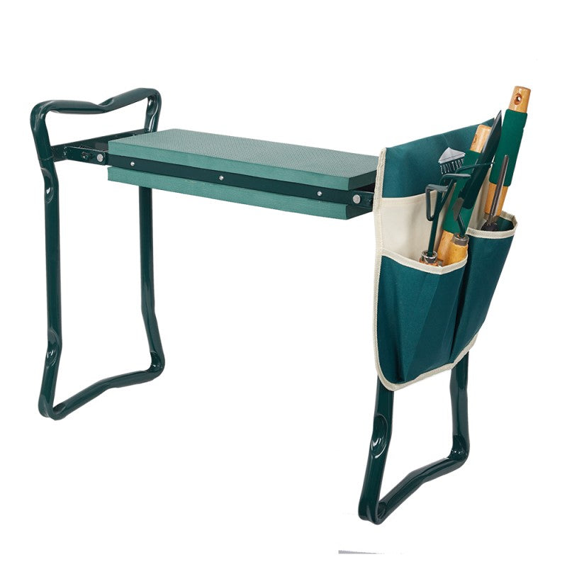 Foldable Garden Kneeler Seat and Tool Bench Gardening Stool