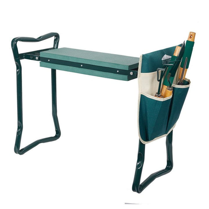 Foldable Garden Kneeler Seat and Tool Bench Gardening Stool