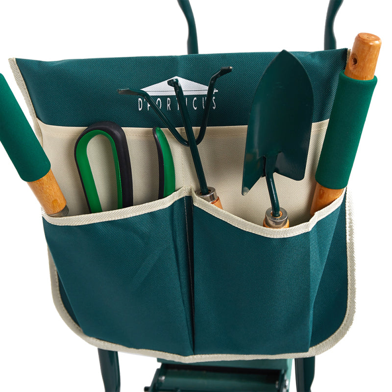 Foldable Garden Kneeler Seat and Tool Bench Gardening Stool