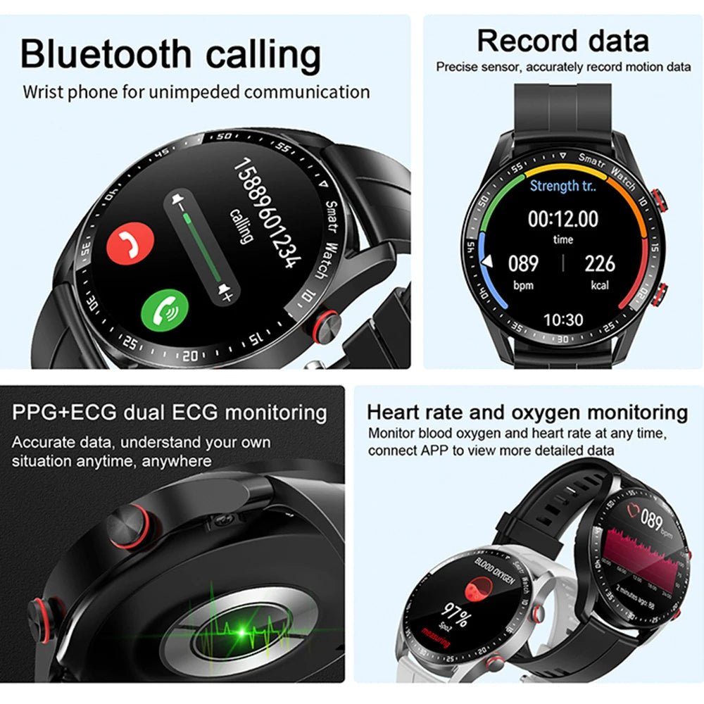 Smartwatch Blood Pressure Heart Rate Monitor Health Tracker