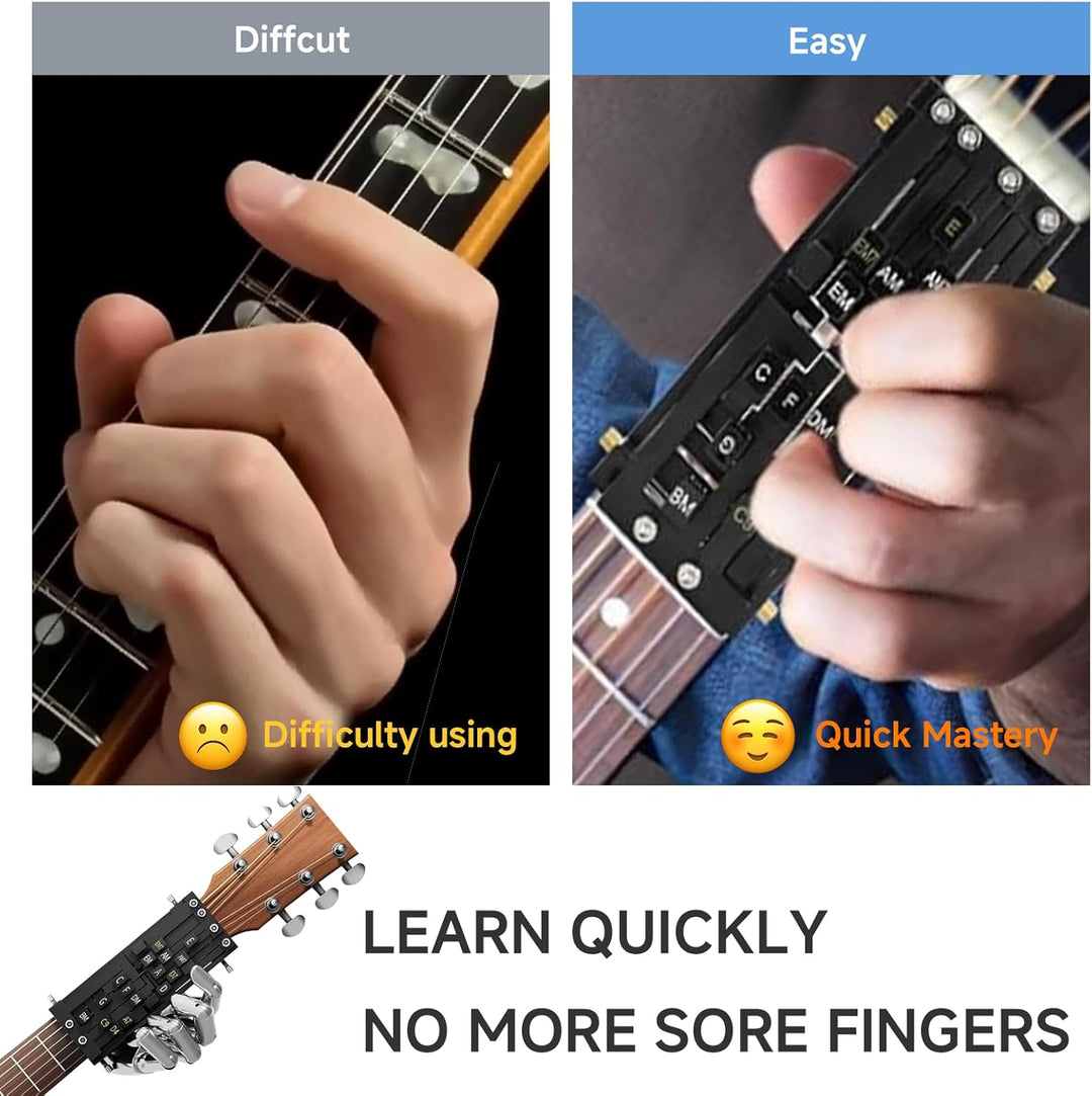 Acoustic Guitar Chord Trainer Learning Tool Device