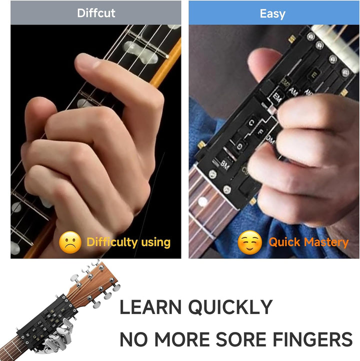 Acoustic Guitar Chord Trainer Learning Tool Device