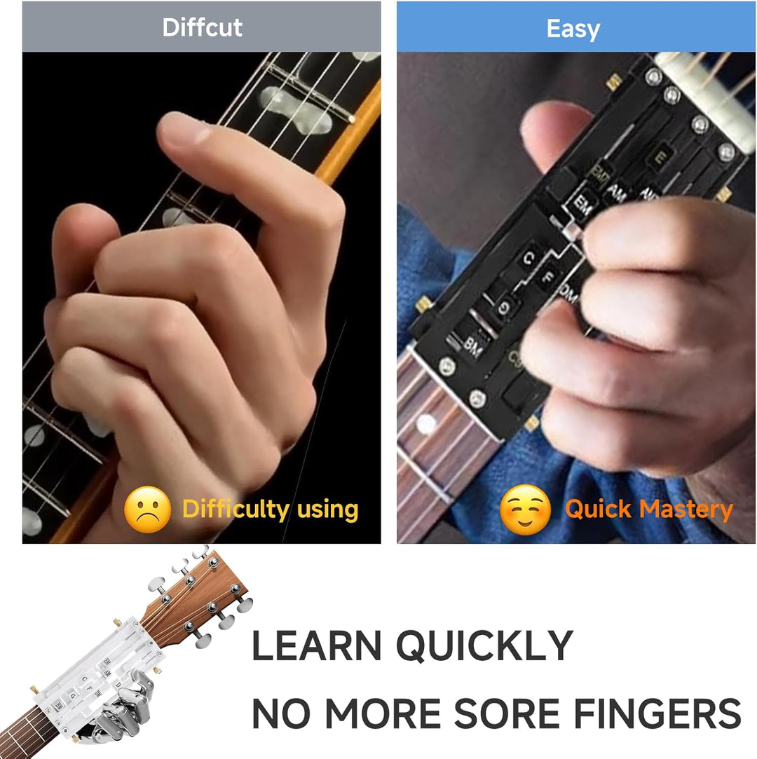 Acoustic Guitar Chord Trainer Learning Tool Device