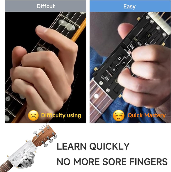 Acoustic Guitar Chord Trainer Learning Tool Device