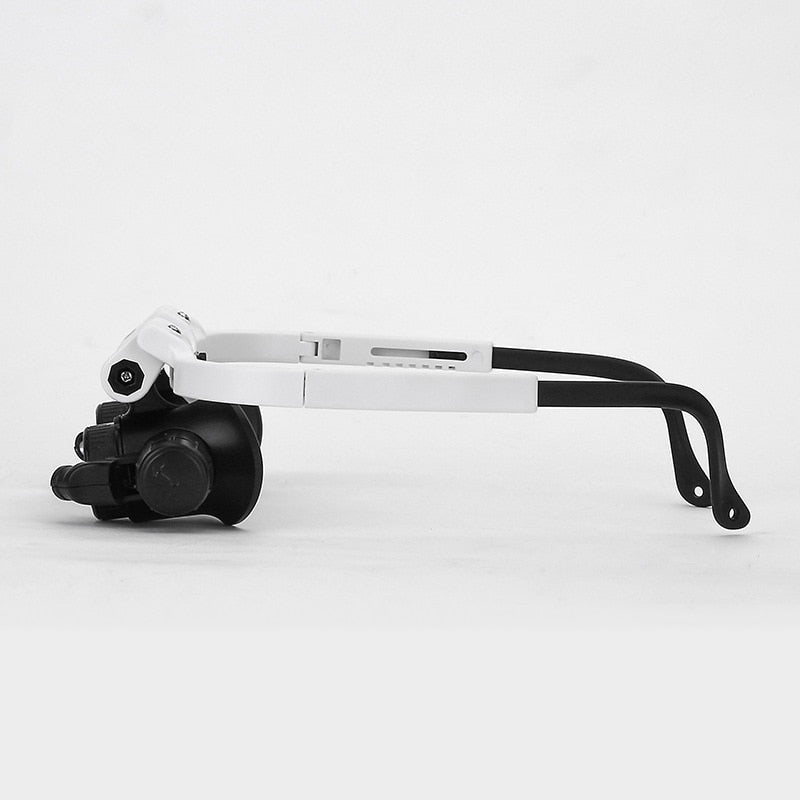 Headband Magnifying Glasses with LED Light Adjustable Lens