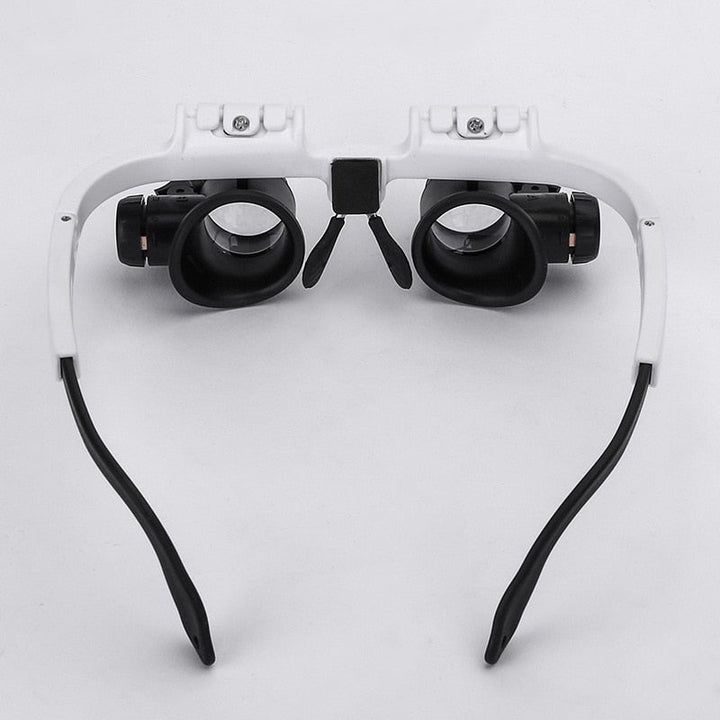 Headband Magnifying Glasses with LED Light Adjustable Lens