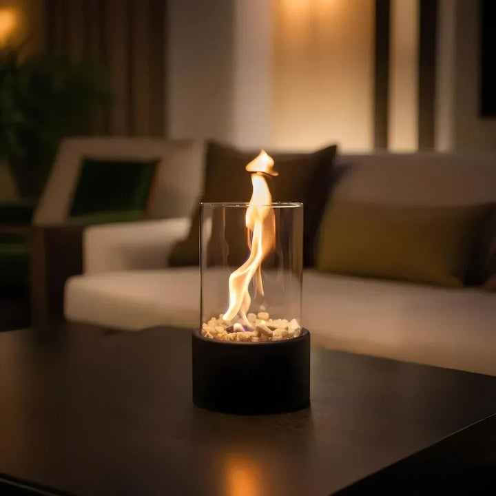 Tabletop Portable Ethanol Fireplace Indoor Smoke Free Flame Heater