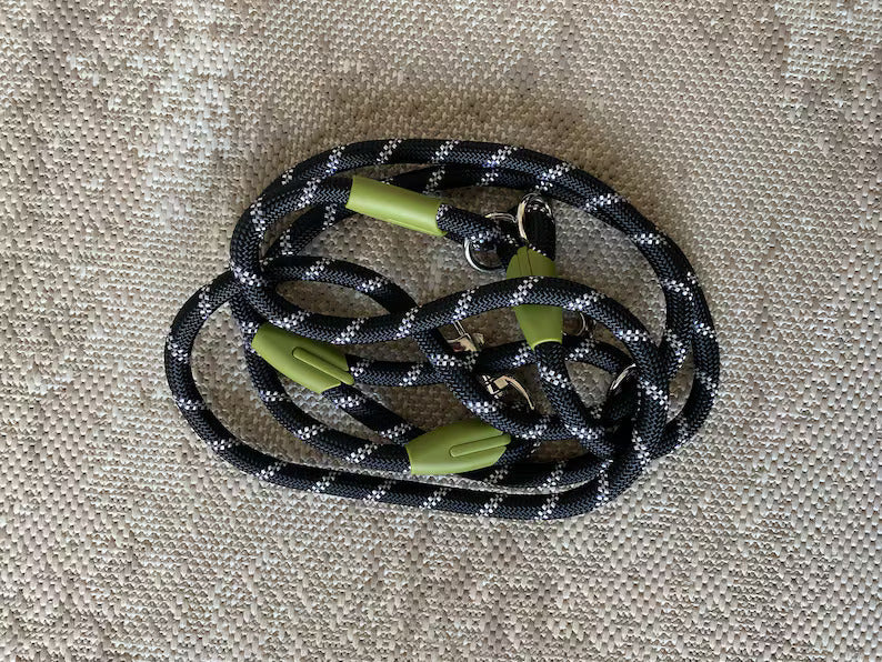 Hands Free Adjustable Dog Leash with Waist Belt Attachment