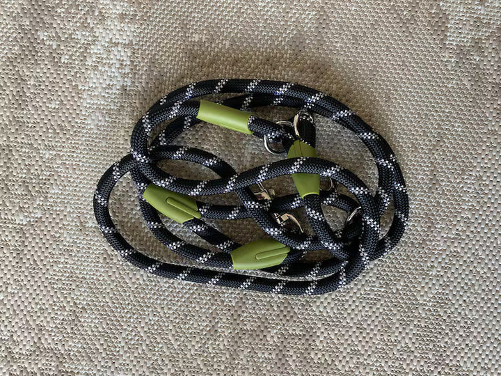 Hands Free Adjustable Dog Leash with Waist Belt Attachment