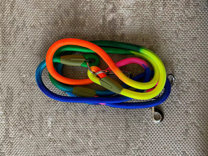 Hands Free Adjustable Dog Leash with Waist Belt Attachment